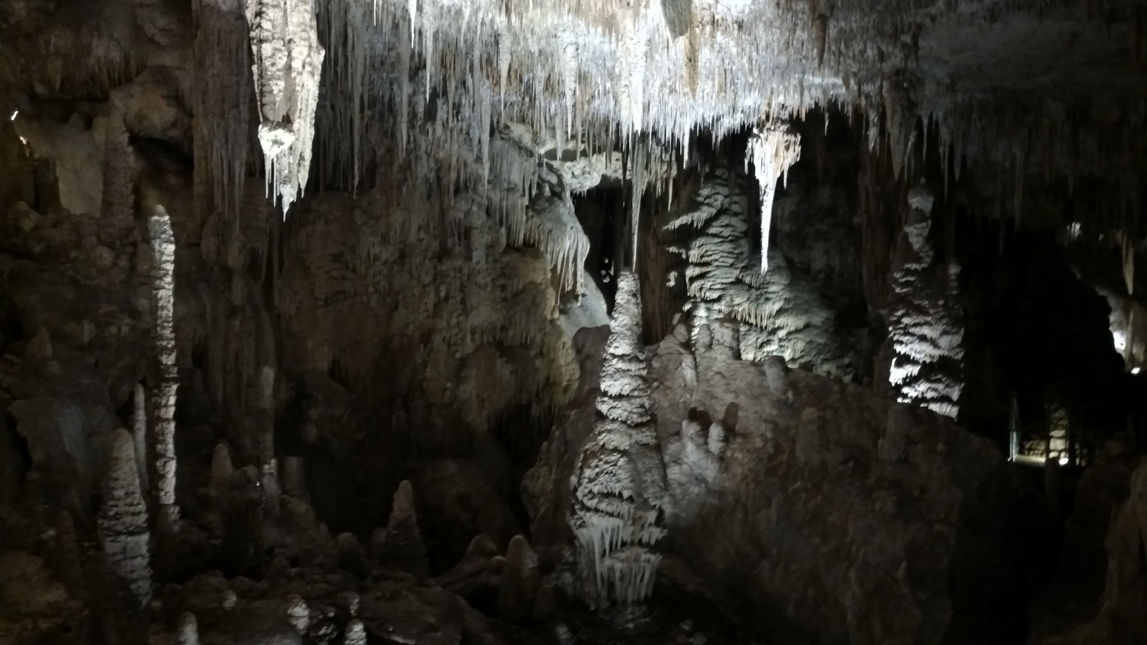 Inside Mammoth Cave near Margaret River with limestone formations
