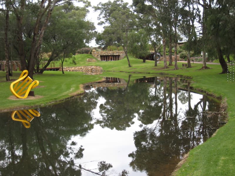 Vasse Felix 酒庄,前景是葡萄园,玛格丽特河产区