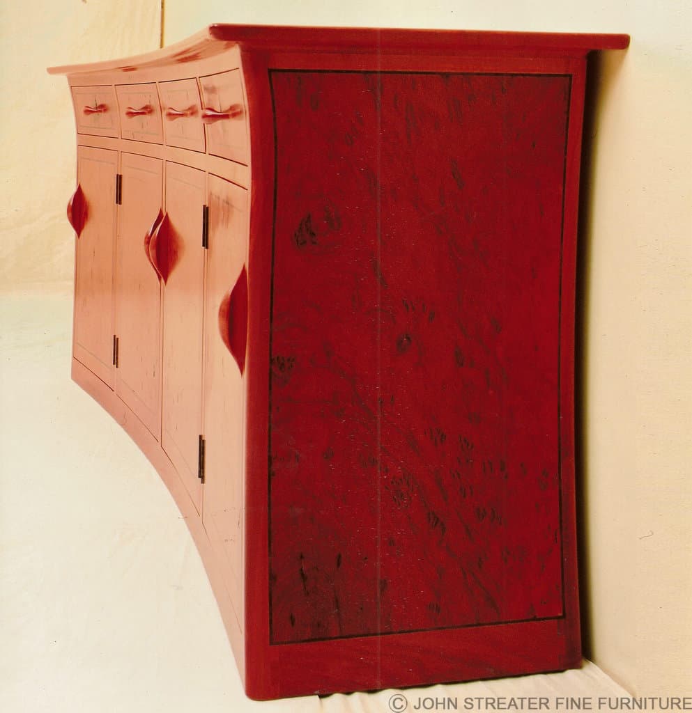 Red Burl Sideboard