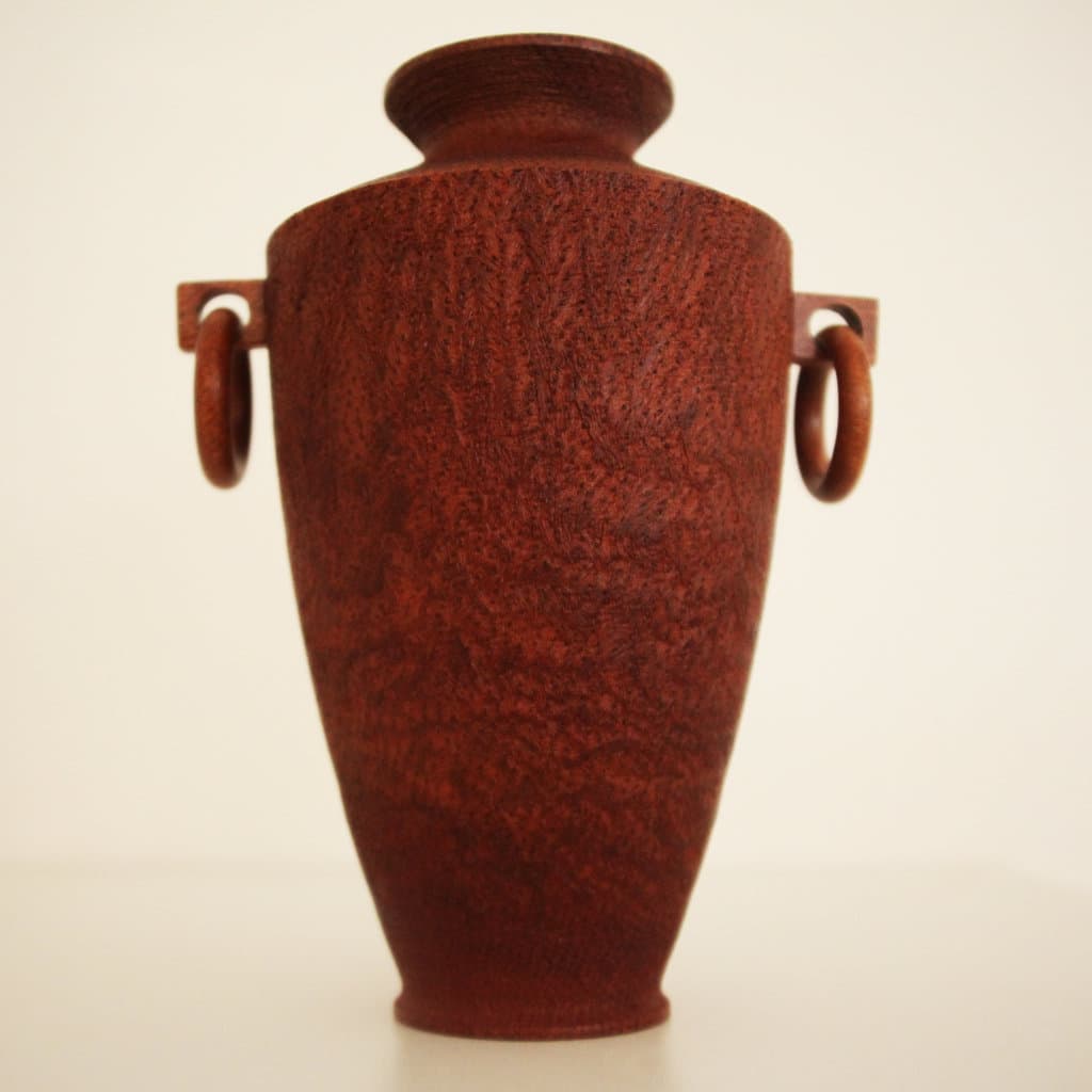 Carved Jarrah-Burl Vessel