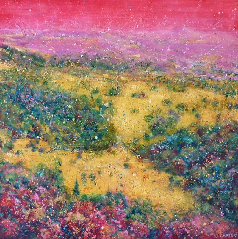 Pink Sky, Wildflower Fields