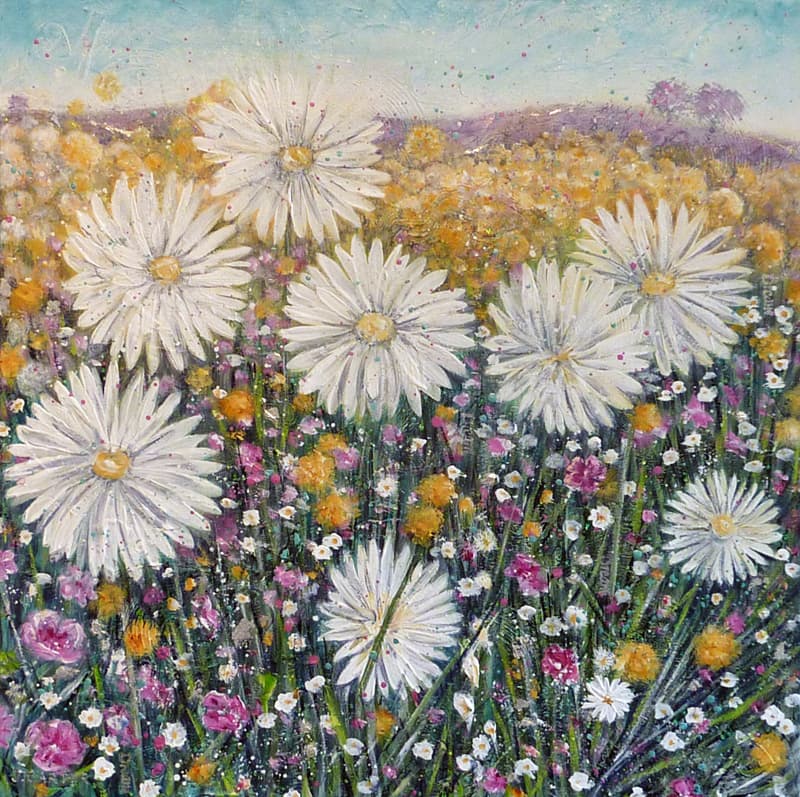 Sunlit Daisies