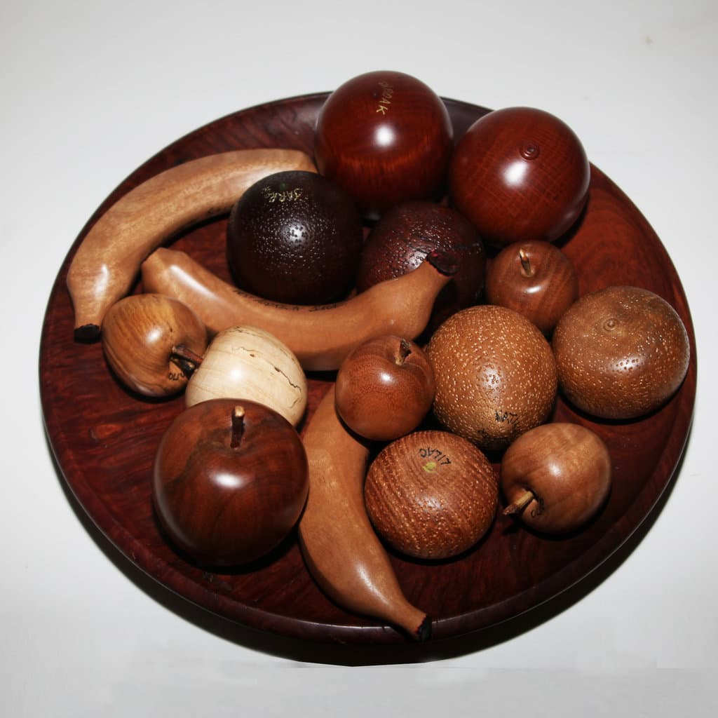 Fruit Bowl & Hand-Turned Fruit